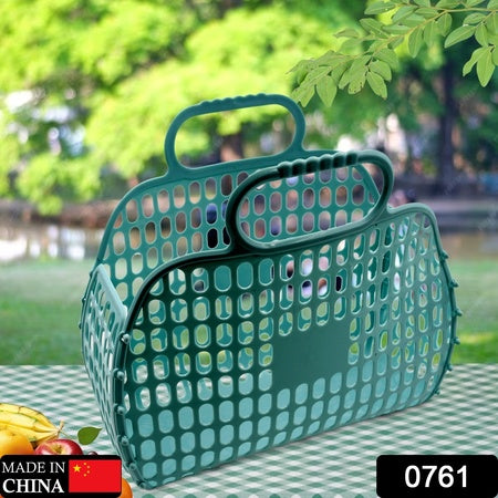 0761 Grocery Vegetable Foldable Smiley Non-woven Fabric Shopping Bag - Zidbik