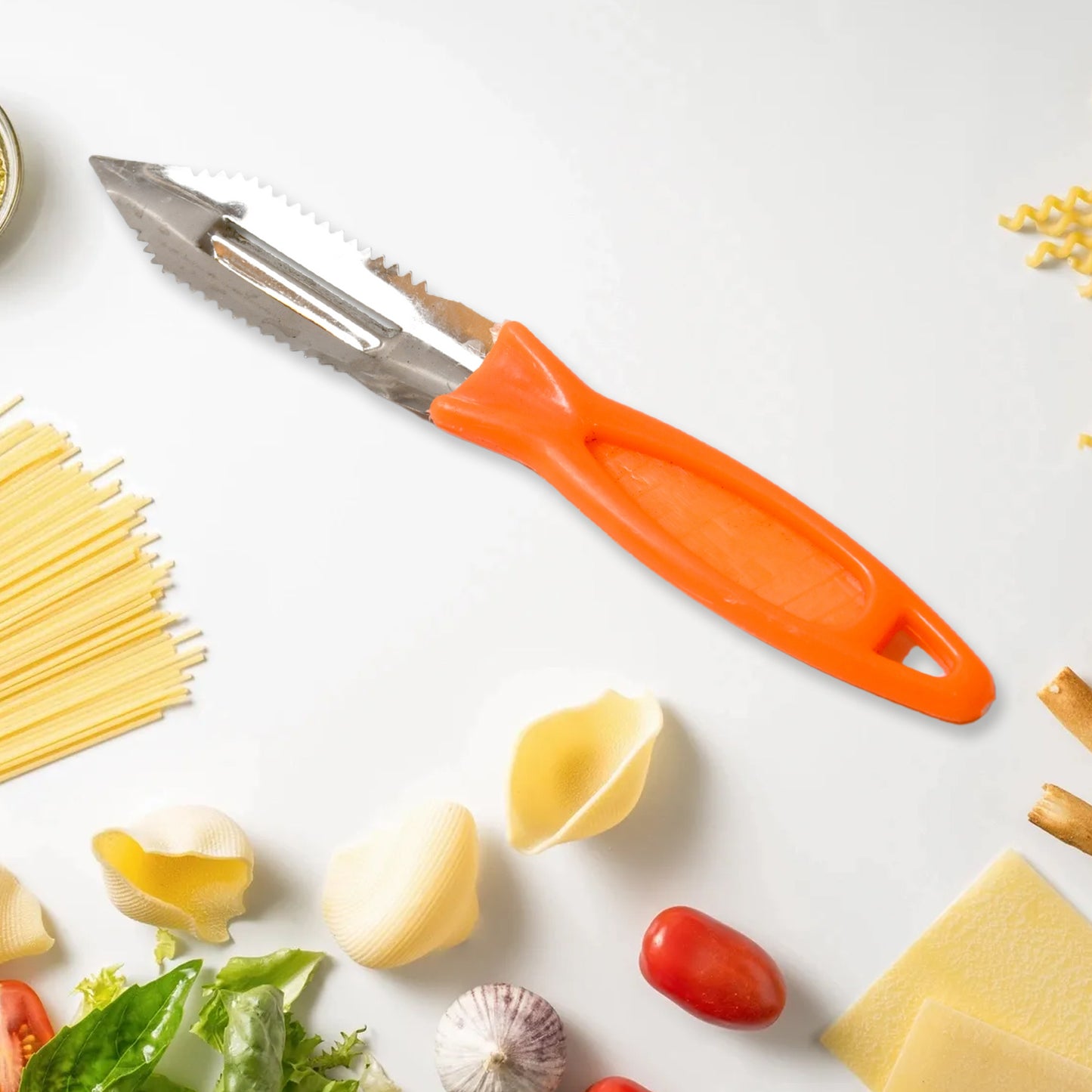 8217 3in1 Multipurpose Stainless Steel Classic Kitchen Knife Set Of 3 For Fruits And Vegetable Chopping  Cutting  Peeling Kitchen Knife  Vegetable Peeler  Plain Knife - Zidbik