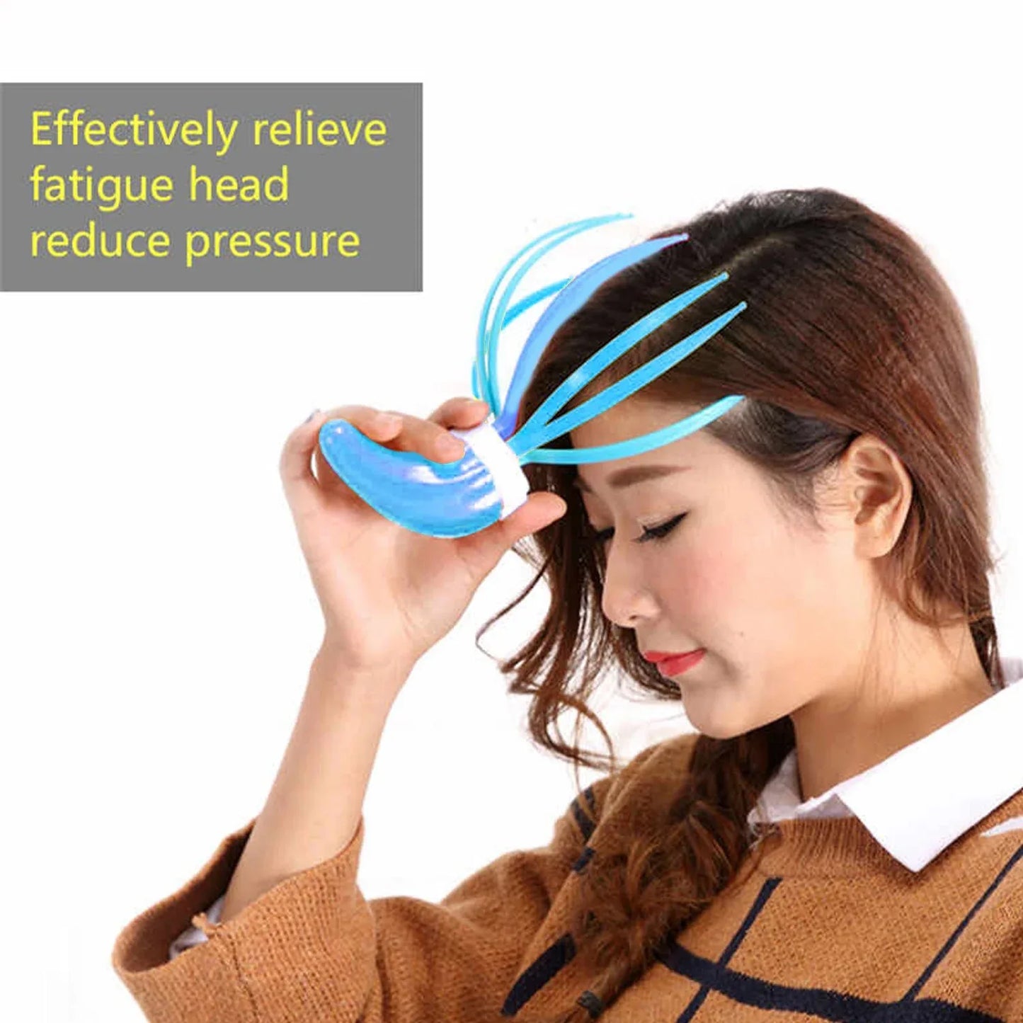 1713 Super Life Refreshing Head Massager Hand Grip - Zidbik