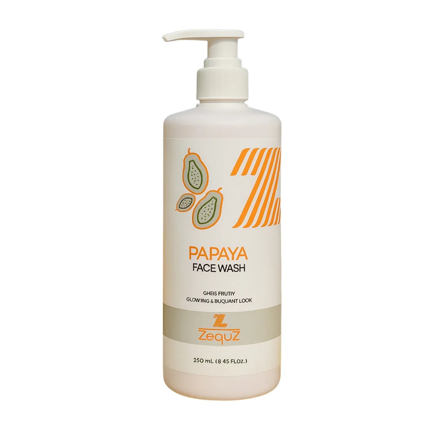 Zequz Papaya Face Wash - (1 Pc 250 Ml) - Zidbik