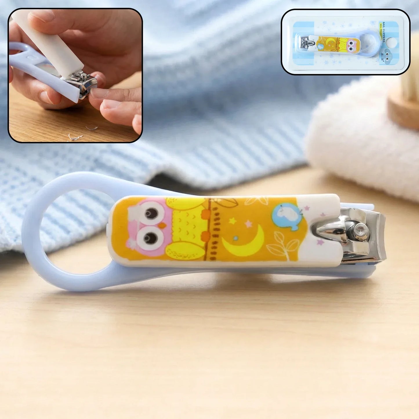 Cute Cartoon Owl Design Baby Nail Clipper (1 Pc) - Zidbik