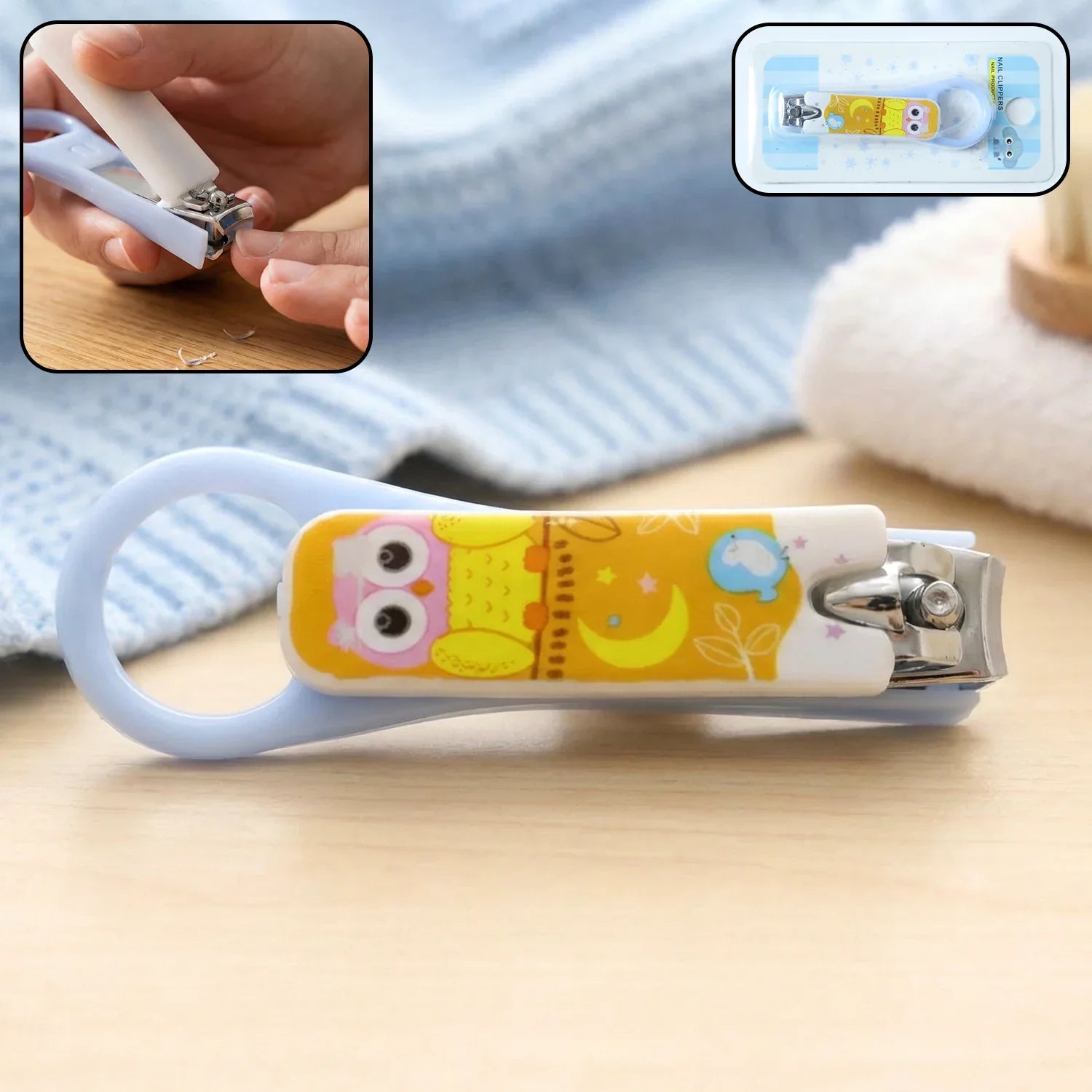 Cute Cartoon Owl Design Baby Nail Clipper (1 Pc) - Zidbik