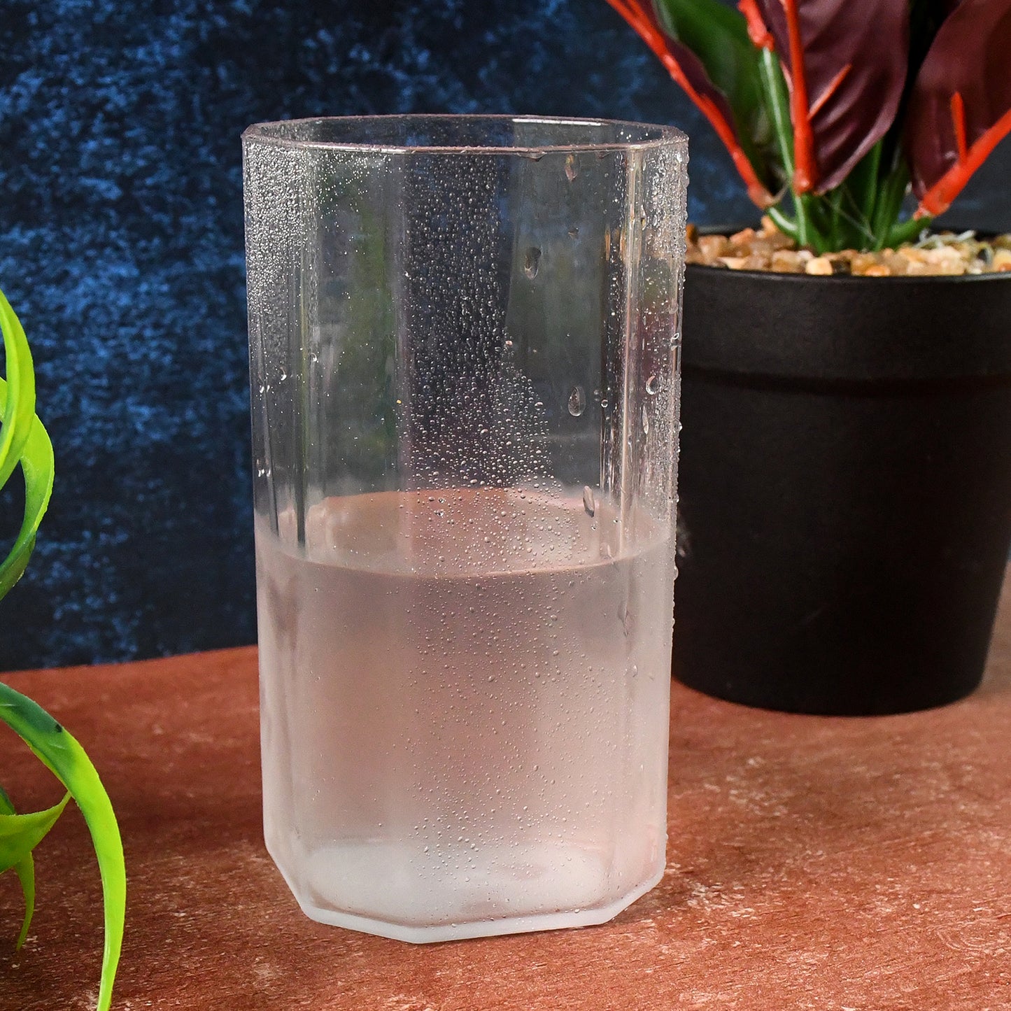 Apex Merino N Glass Unbreakable Plastic Drinking Glass Set (6pc300ml) Approx - Zidbik