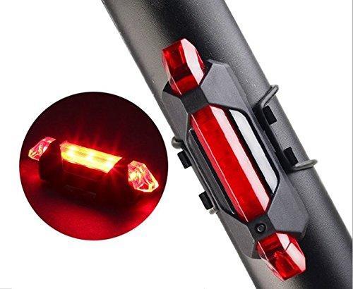 1561 Rechargeable Bicycle Front Waterproof Led Light (Red) - Zidbik