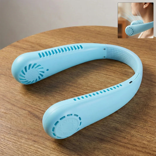 B Grade Rechargeable Hanging Neck Fan (1 Pc) - Zidbik