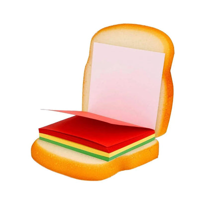 8072 Sandwich Shaped Notepad Sticky Notes Memo Pads Unique Mini Notes (Multicolor) - Zidbik