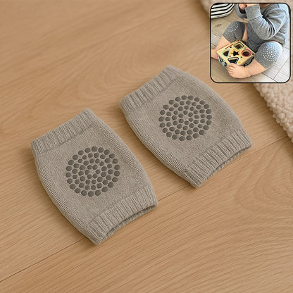 Light Grey Toddler Wool Knit Leg Warmer (Knee Guard) - Zidbik