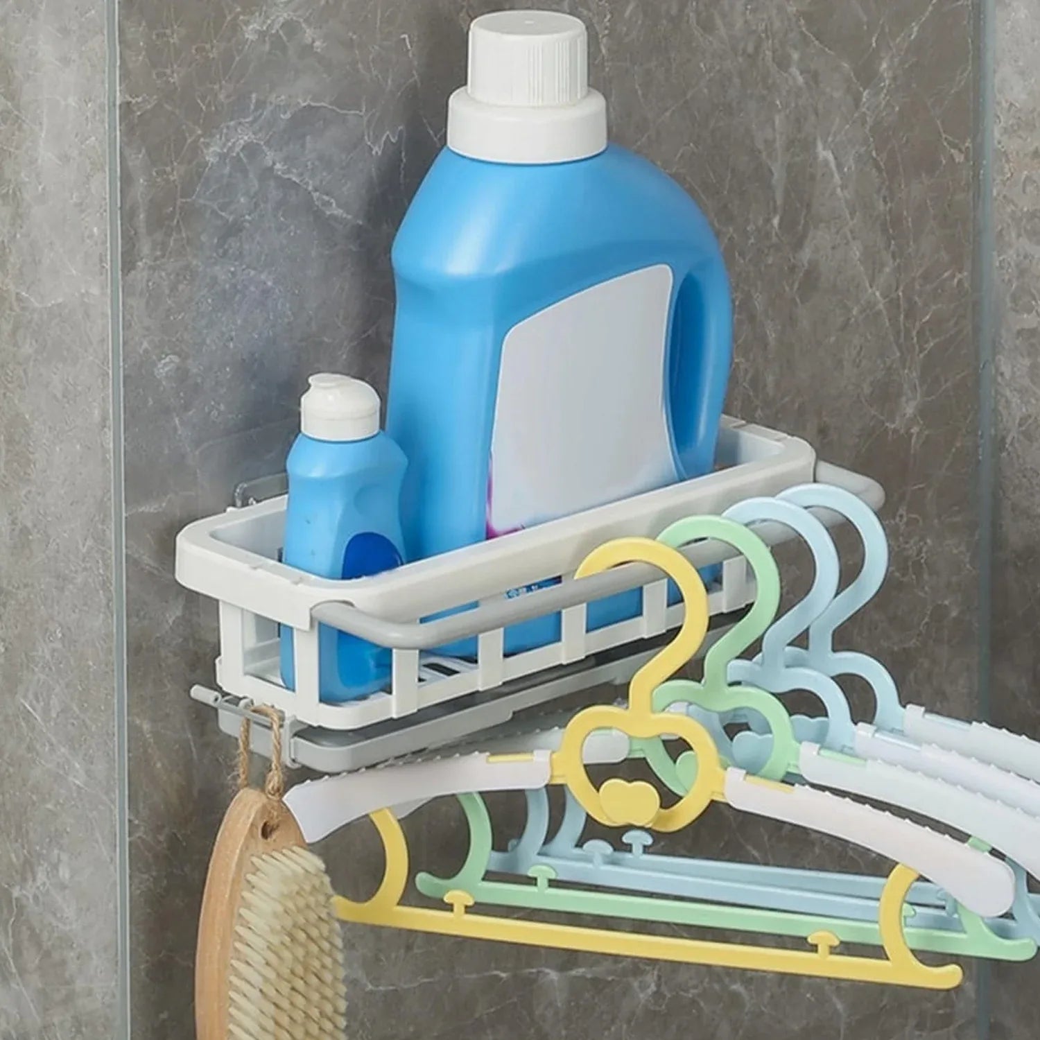 8788 Multipurpose Platic Hanging Drain Rack Retractable Sponge Storage Hanging Rack With Adhesive Hook For Kitchen And Bathroom Dishcloth Holders Basket Drying Tray Organizer - Zidbik