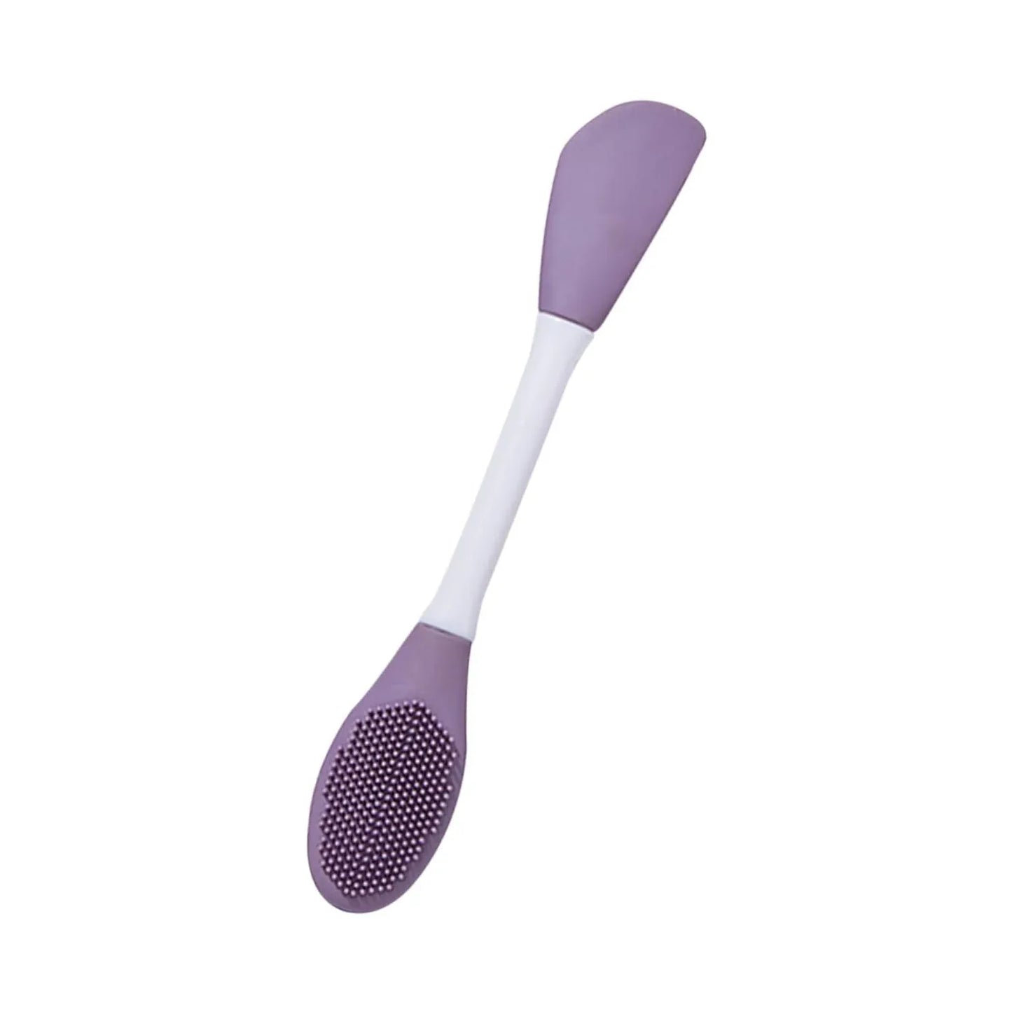 12532 Double-headed Silicone Mask Brush Face Cleansing And Applying Mud Mask Beauty Salon Special Brush Smear Tool Facial Scrub Silicone Wash Scrubber Face Tools (1 Pc) - Zidbik