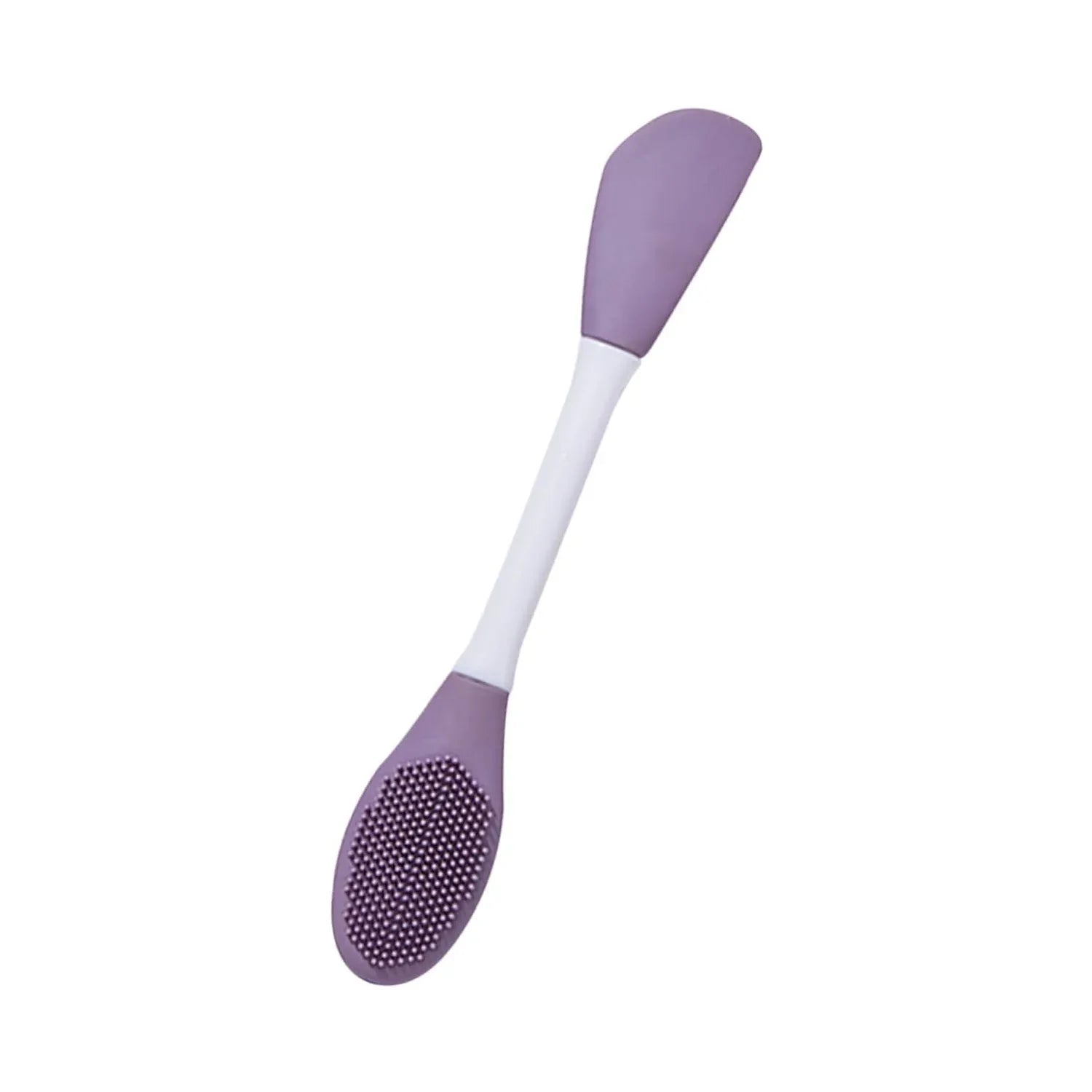 12532 Double-headed Silicone Mask Brush Face Cleansing And Applying Mud Mask Beauty Salon Special Brush Smear Tool Facial Scrub Silicone Wash Scrubber Face Tools (1 Pc) - Zidbik