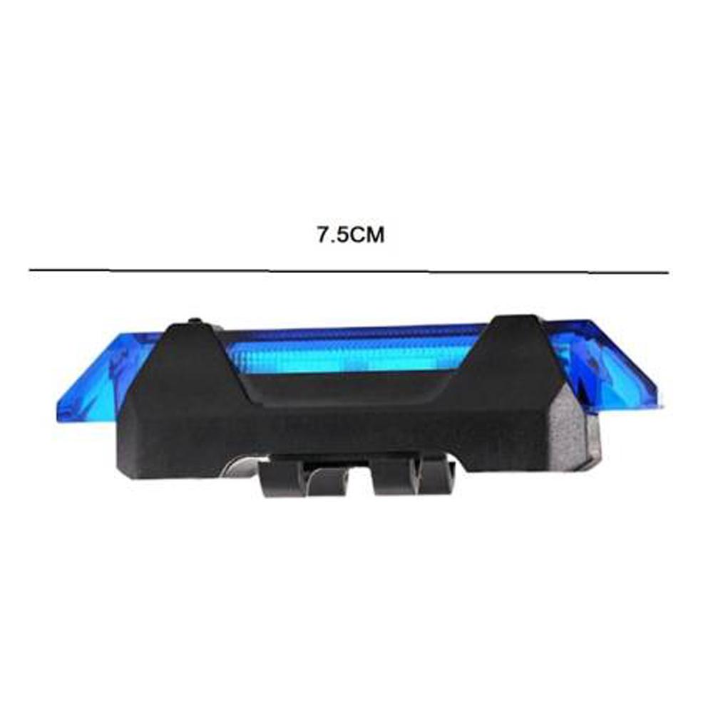 1617 Rechargeable Bicycle Front Waterproof Led Light (Blue) - Zidbik