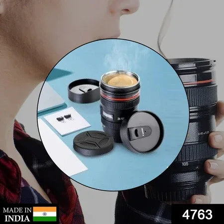 4763 Plastic Camera Lens Stainless Steel Coffee Mug - Zidbik