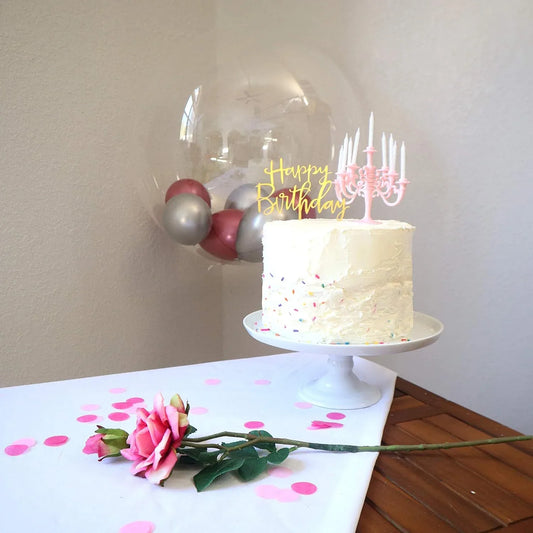 8353 Luxury Birthday Candles Special Cake Candles Stand Party And Event Unique Candle Cake Topper With 9 Candles Cake Candle Holders Cake Decorations Romantic Propose Candles - Zidbik