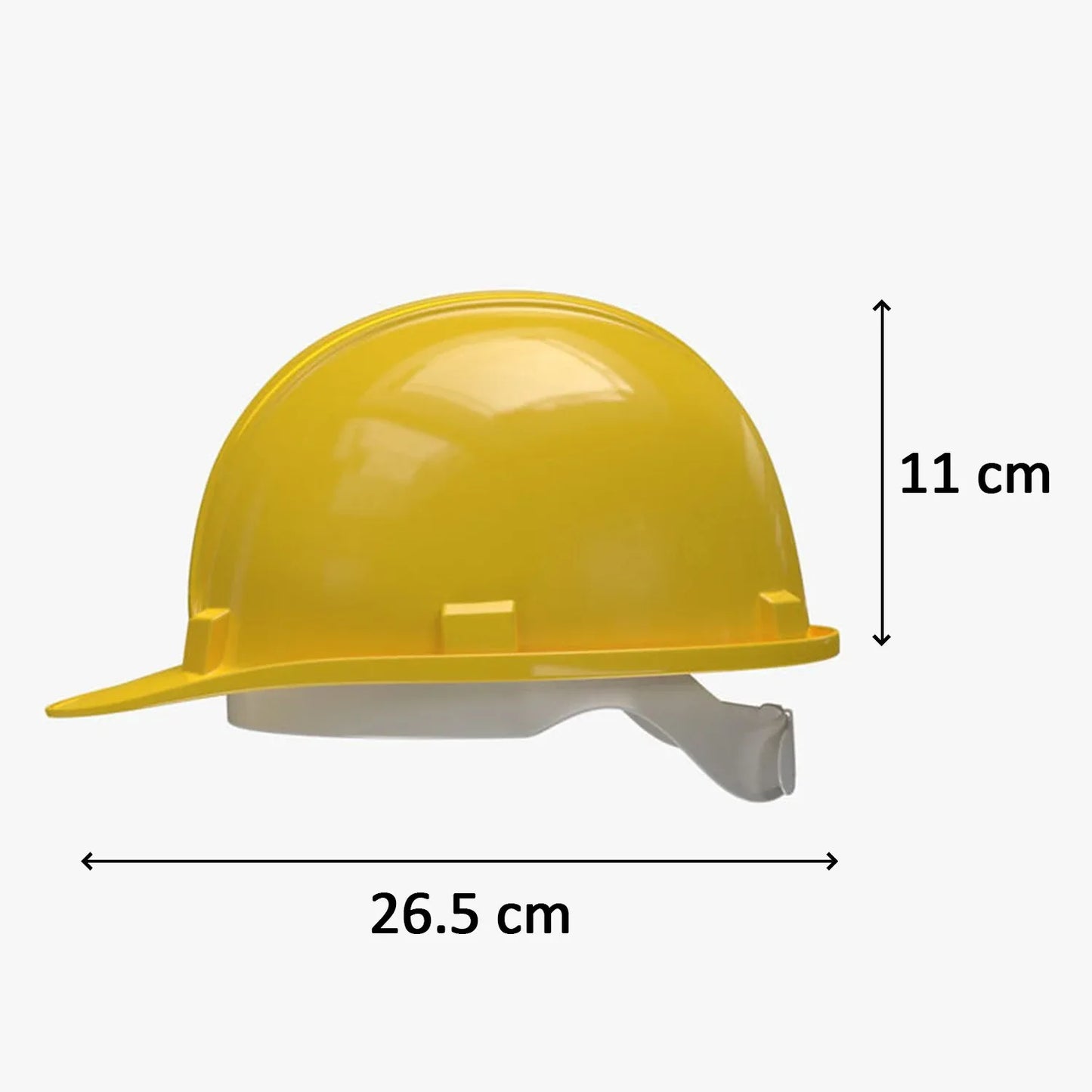 1798 Yellow Plastic Hard Hat Construction Cap (1pc Only) - Zidbik
