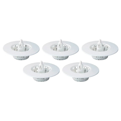 5 Pcs Multipurpose Sink Drain Hair Catcher Strainer Filter (3045 Mm) - Zidbik