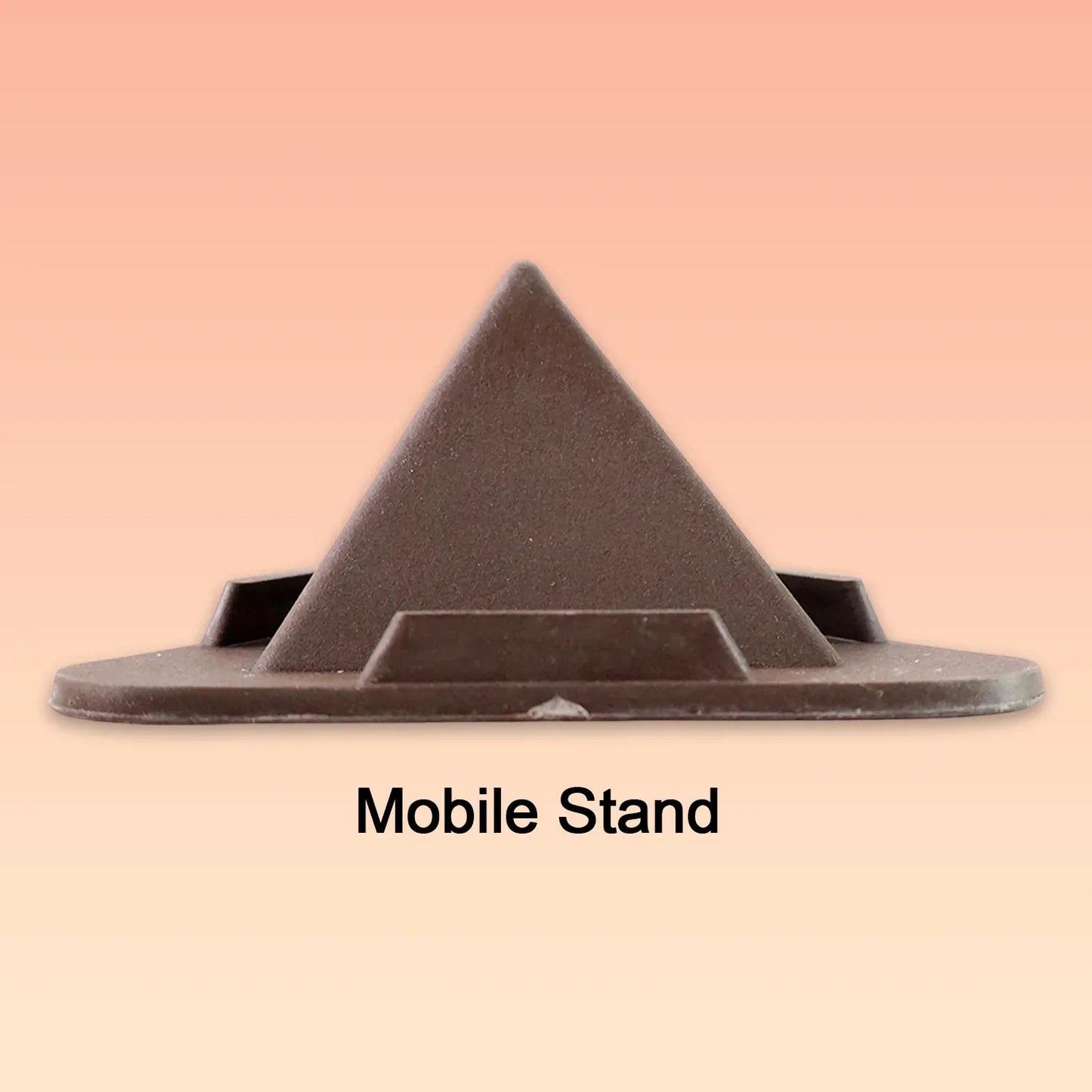 Pyramid Brown Mobile Stand With 3 Different Inclined Angles - Zidbik