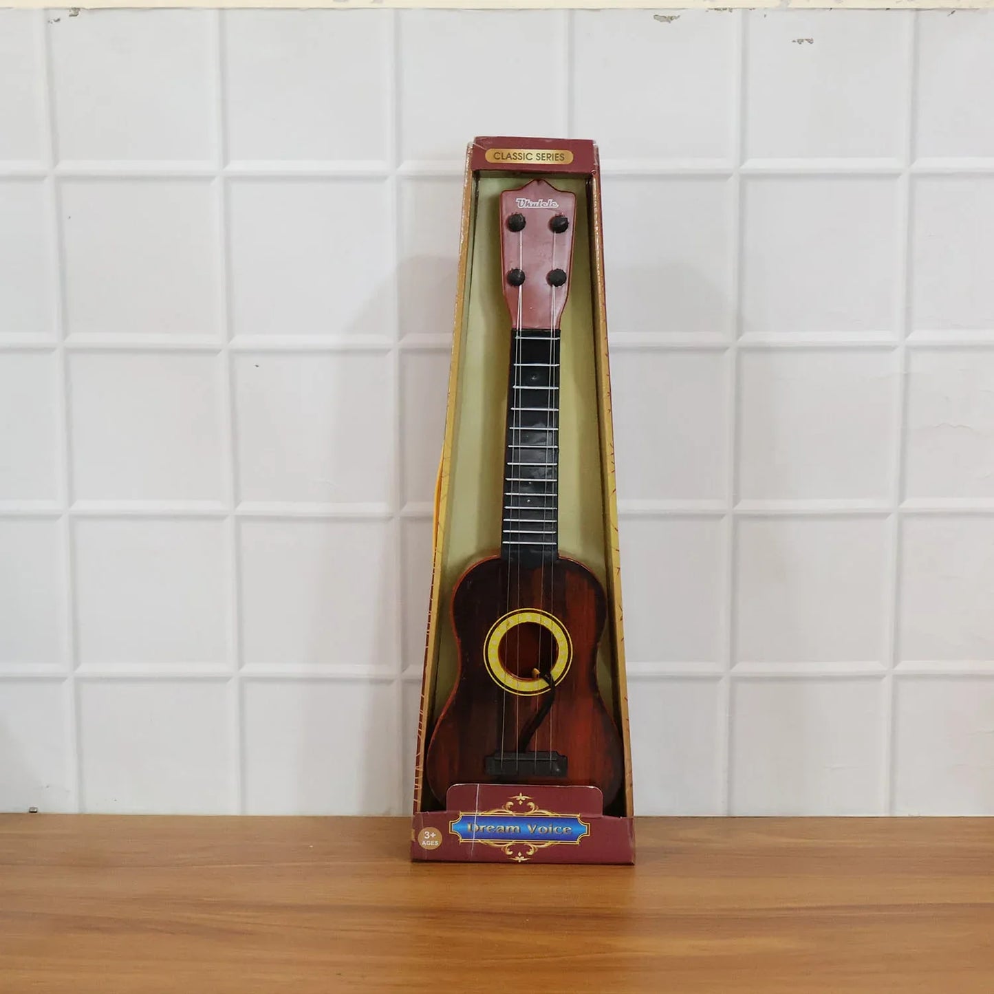 Classic Wooden Ukulele Guitar For Kids Beginners (1 Pc) - Zidbik