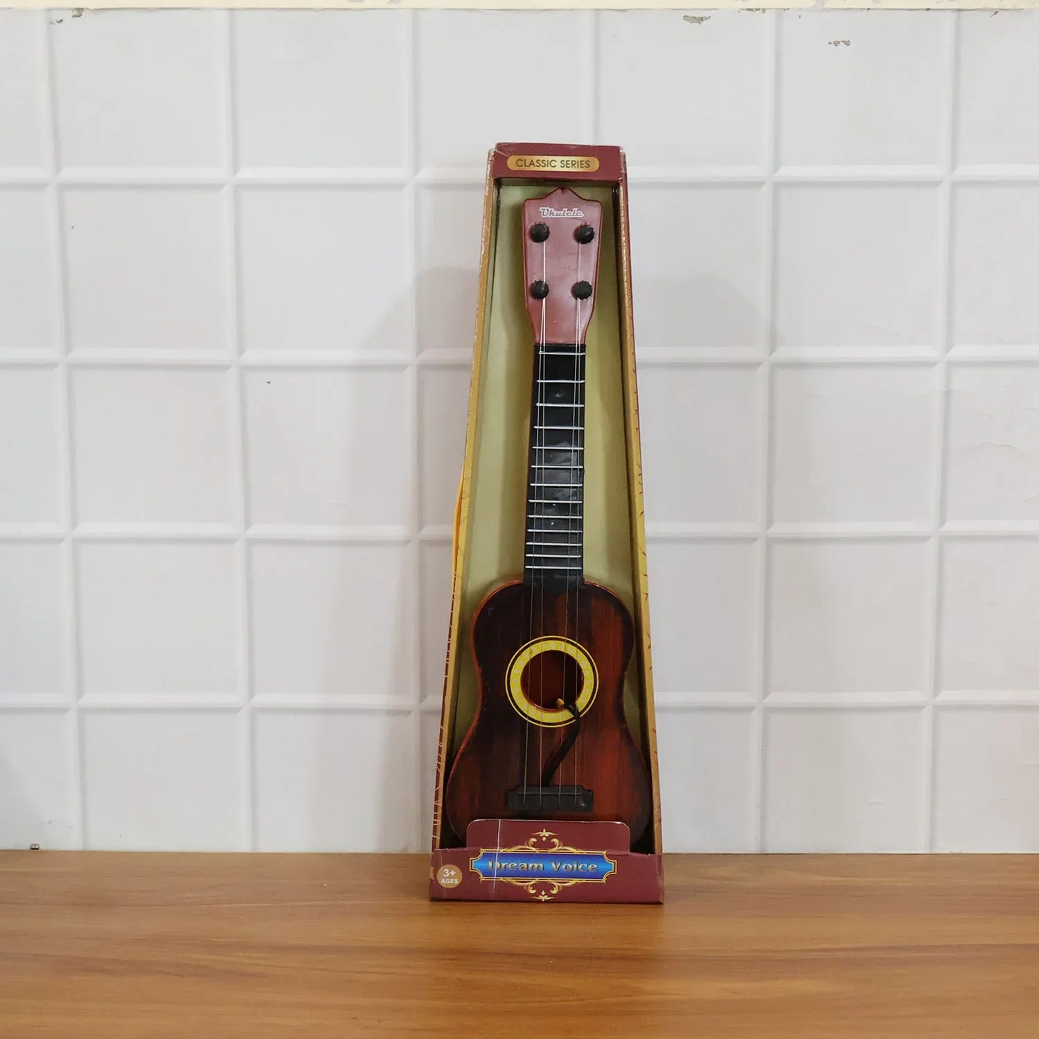 Classic Wooden Ukulele Guitar For Kids Beginners (1 Pc) - Zidbik
