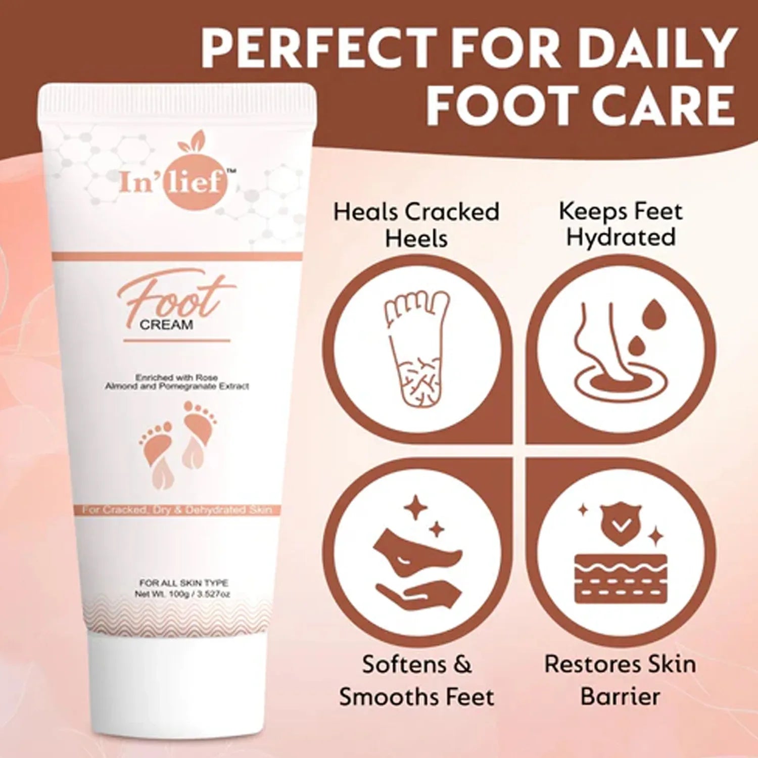 Deep Nourishing Foot Care Cream ( 100gm) - Zidbik