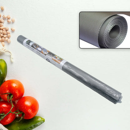 5861 Multipurpose Anti-slip Bathroom Kitchen Cabinet Drawer Shelf Mat Liner Sheets Roll Fridge Mat Table Mat Anti-slip Super Strong Placement Mat For Fridge Bathroom Kitchen Drawer Shelf Liner (45cmx1.25m) - Zidbik