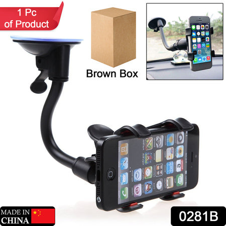 0282b Flexible Mobile Stand Multi Angle Adjustment With 360 Degree Adjustment For Car  Home Use Mobile Stand - Zidbik