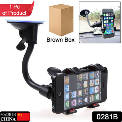 0282b Flexible Mobile Stand Multi Angle Adjustment With 360 Degree Adjustment For Car  Home Use Mobile Stand - Zidbik