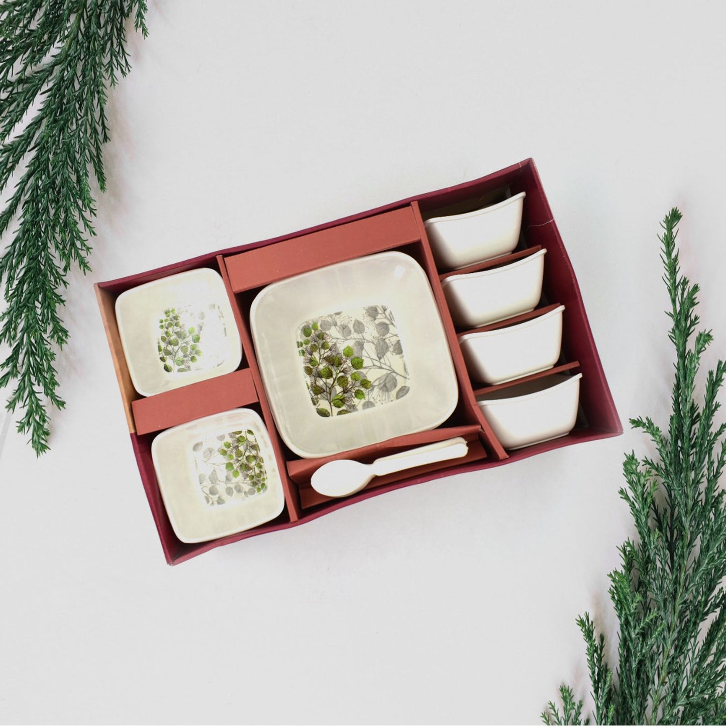 2735 13 Pc Pudding Set Used As A Cutlery Set For Serving Food Purposes And Sweet Dishes And All In All Kinds Of Household And Official Places Etc. - Zidbik