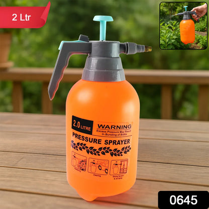 0645 Water Sprayer Hand-held Pump Pressure Garden Sprayer - 2 L - Zidbik