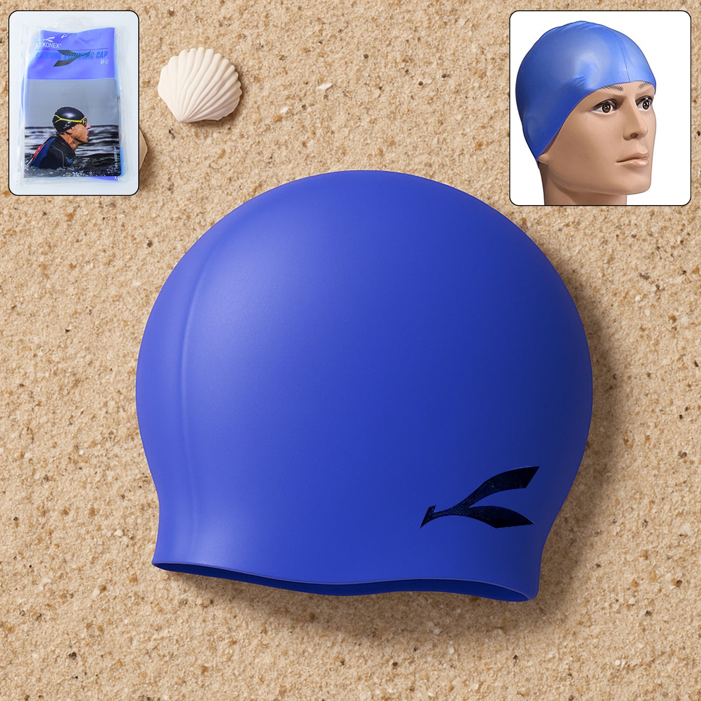 Silicone Swimming Cap (1 Pc) - Zidbik