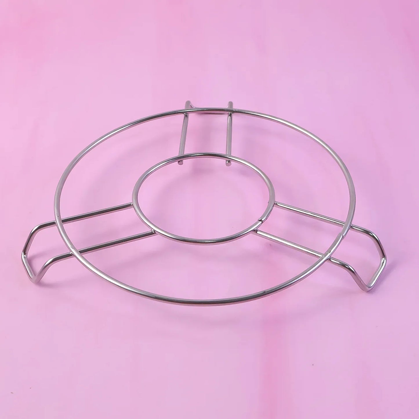 Stainless Steel Round Table Ring Hot Pot Stand (1 Pc) - Zidbik