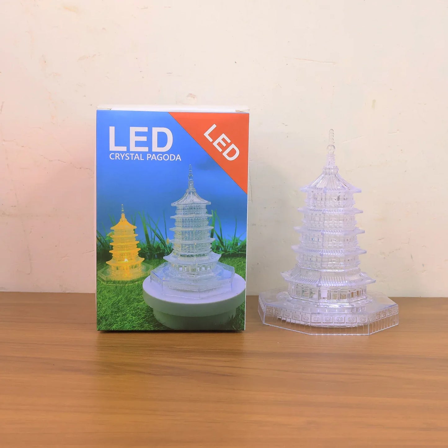 Premium Led Crystal Pagoda Decorative Light (1 Pc) - Zidbik