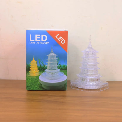 Premium Led Crystal Pagoda Decorative Light (1 Pc) - Zidbik