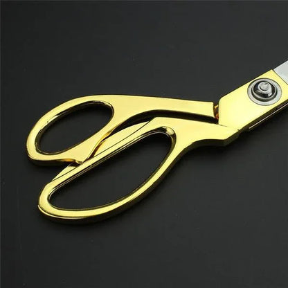 0560 Gold Plated Professional Cloth Cutting Scissor - Zidbik