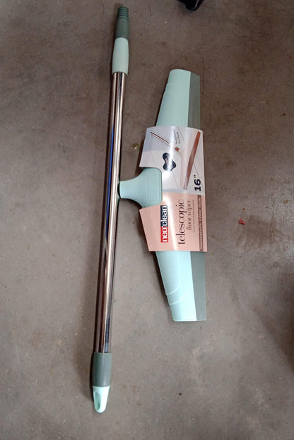 8709 Ganesh Telescopic Floor Wiper 16 Inch (40 Cm) - Zidbik