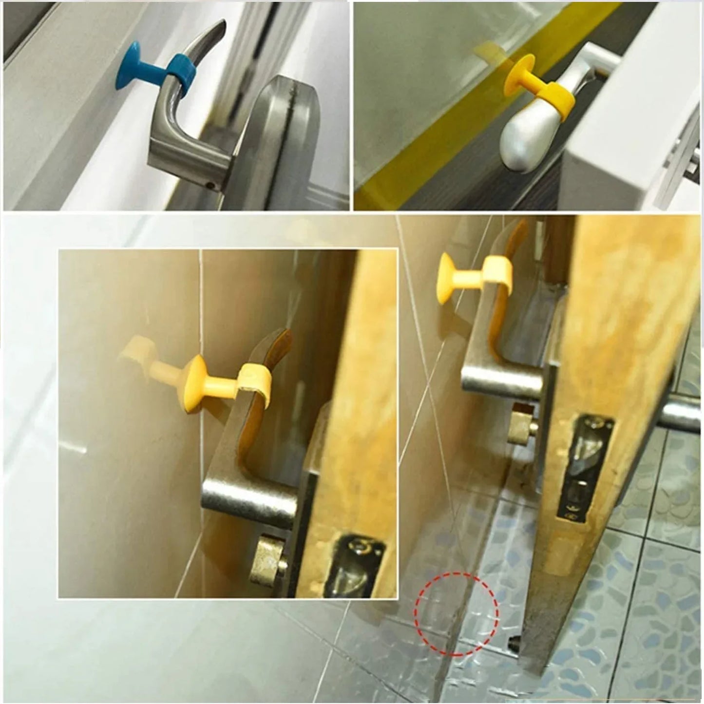 Self-sucking Silicone Door Stopper (2 Pcs Set) - Zidbik