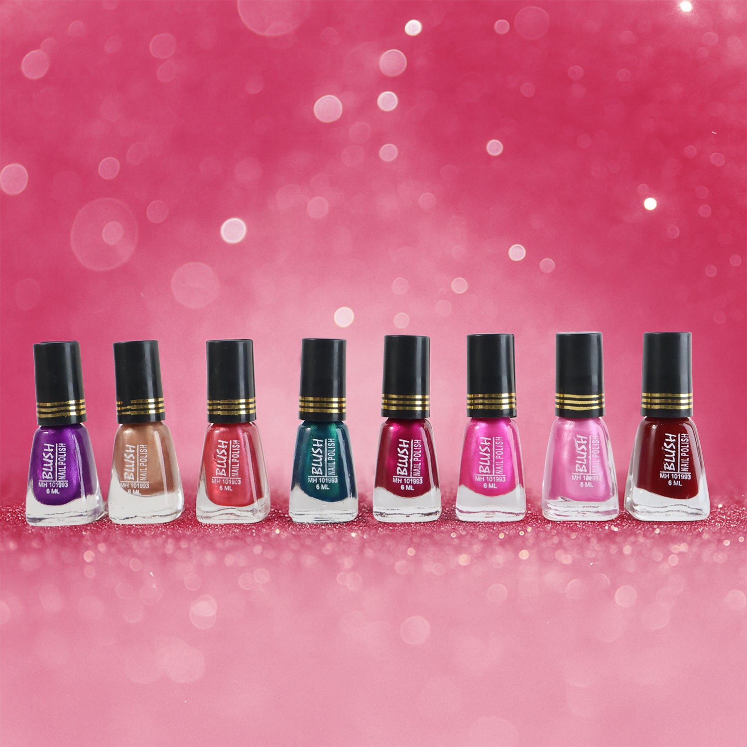 Blush Dark Mini Nail Polish (Mix Color  6 Ml  1 Pc)
