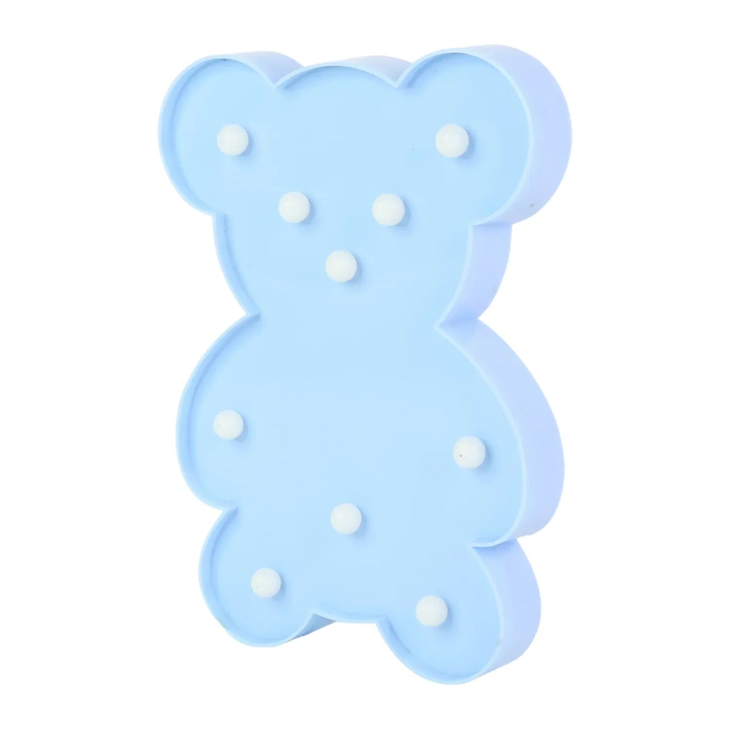 Teddy Bear Shape Led Decorative Night Light (1 Pc) - Zidbik