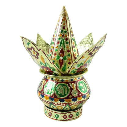 Traditional Decorative Pooja Kalash (1 Set) - Zidbik