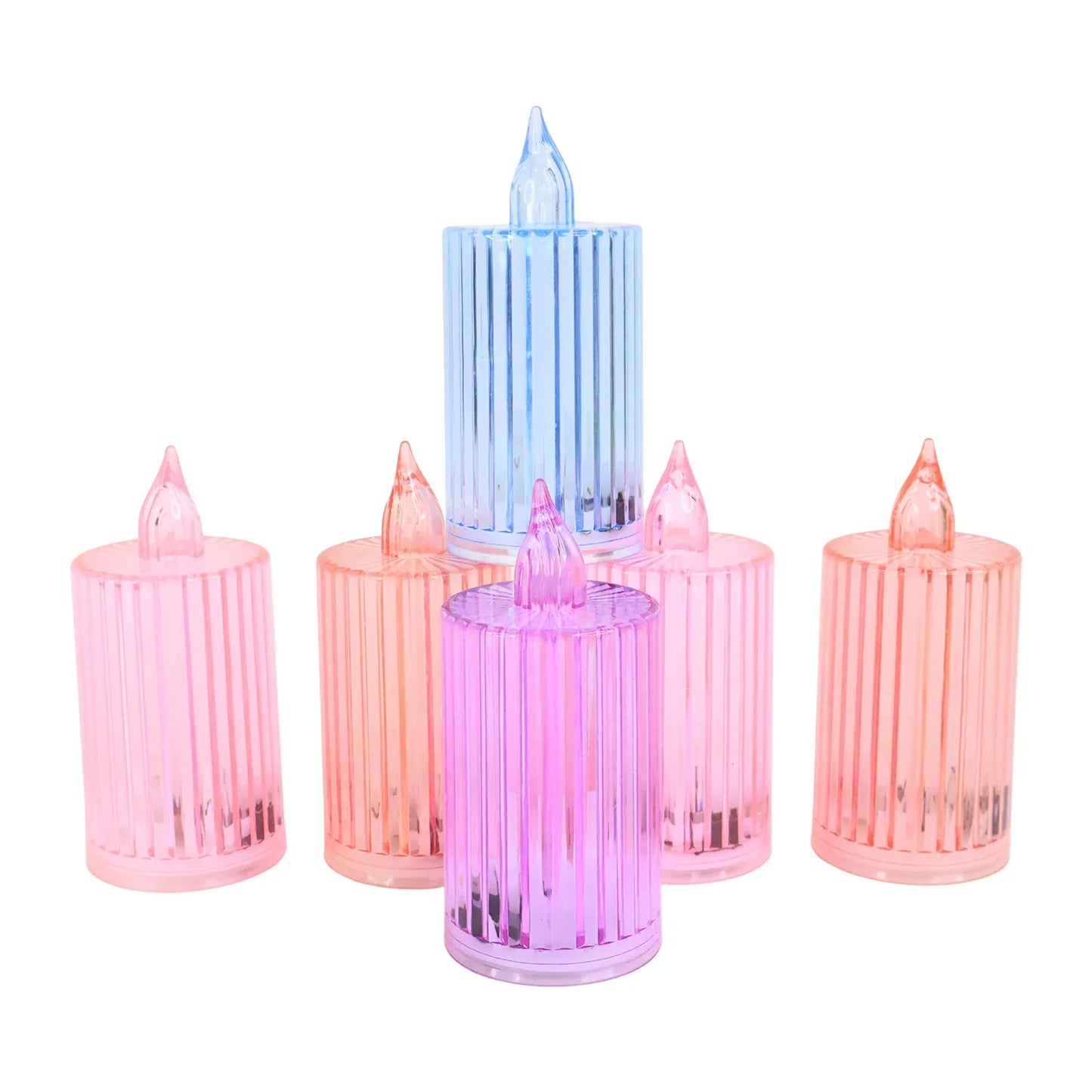 Decorative Flameless Electronic Led Candle Light Set (6 Pc) - Zidbik
