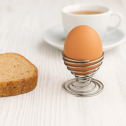 Stainless Steel Spring Egg Cup Holder (1 Pc) - Zidbik