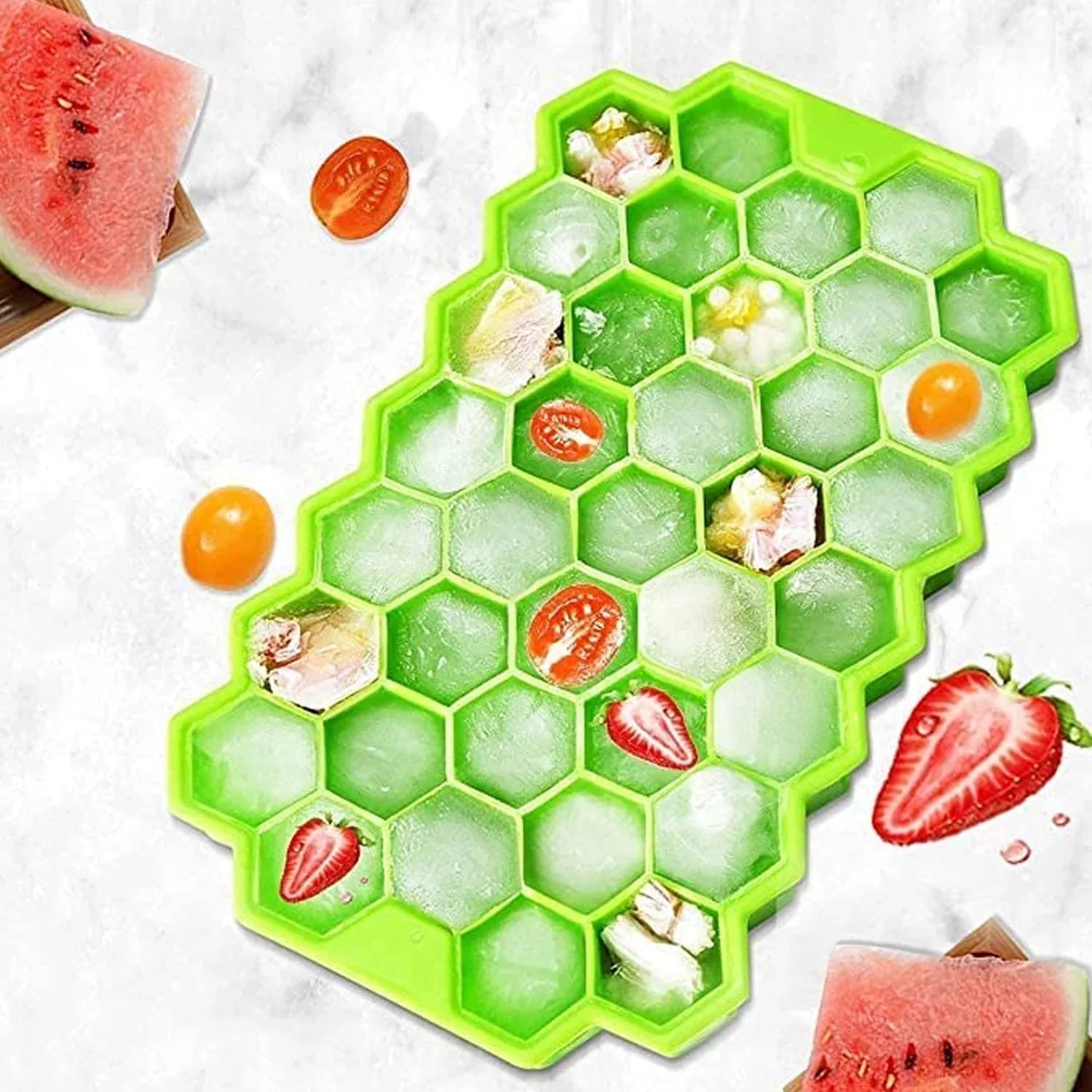 Face Icer Roller With Honeycomb Ice Tray (2 Pc ) - Zidbik