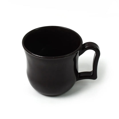 Premium Plastic Coffee Tea Cups Mug With Handle (1 Pc With Color Box Black) - Zidbik