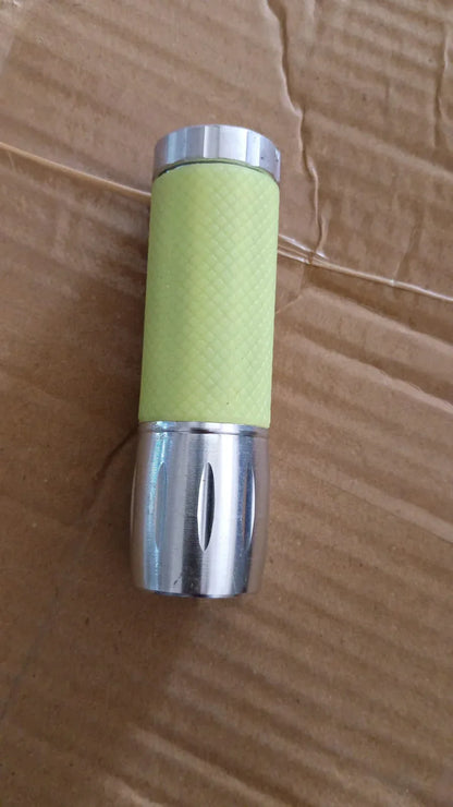 Portable Mini Torch Flashlight 9 Led Powerful High Lumens Pen Light Easy To Carry Portable Pocket Compact Torch For Emergency 3 Battery Operated (Battery Not Included 1 Pc) - Zidbik