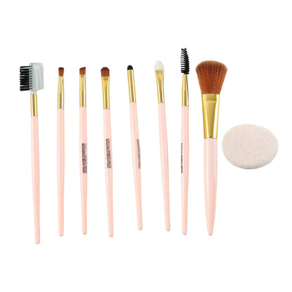 9-in-1 Professional Makeup Brush Set (1 Set) - Zidbik