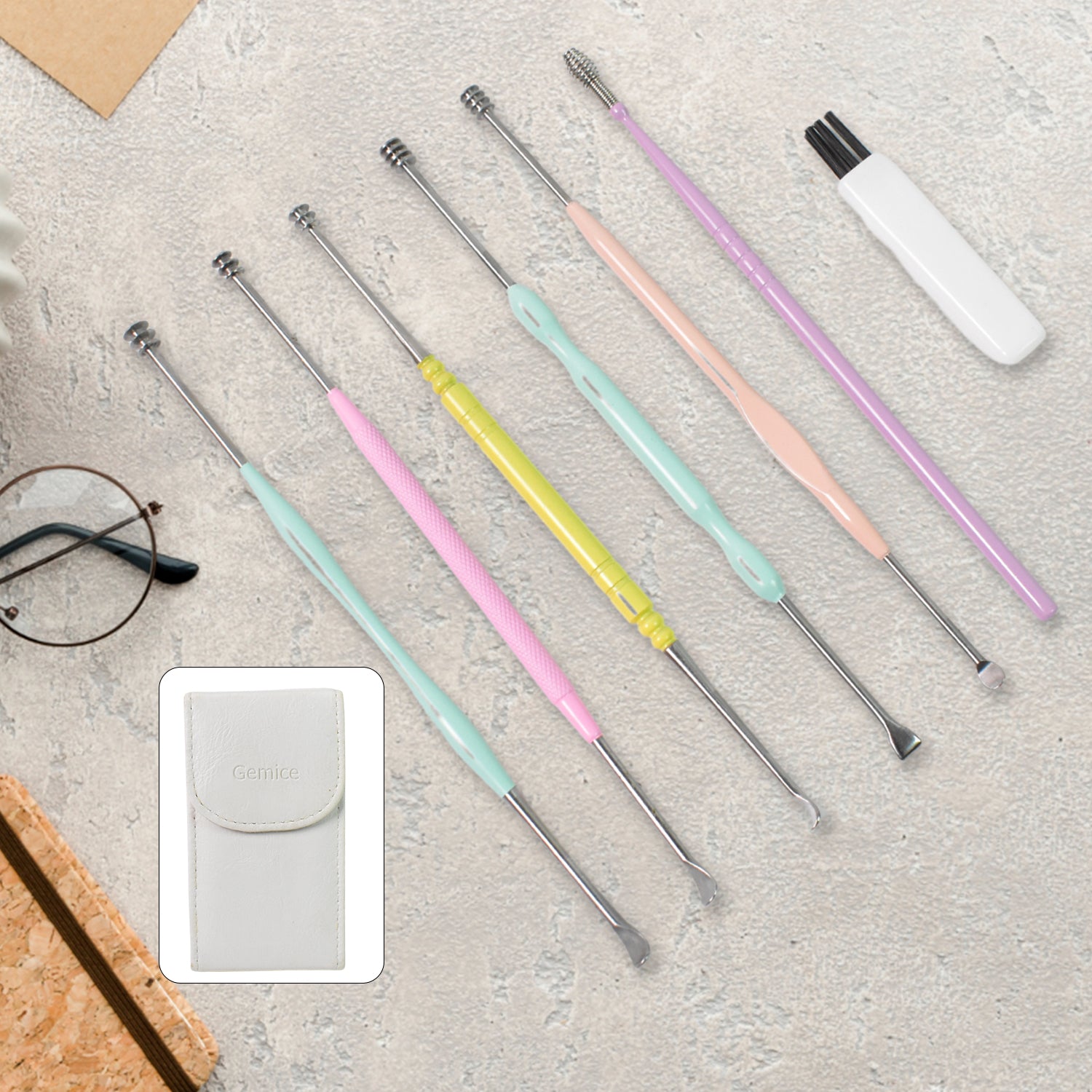 7 Pcs Earwax Removal Kit  Ear Cleansing Tool Set - Zidbik