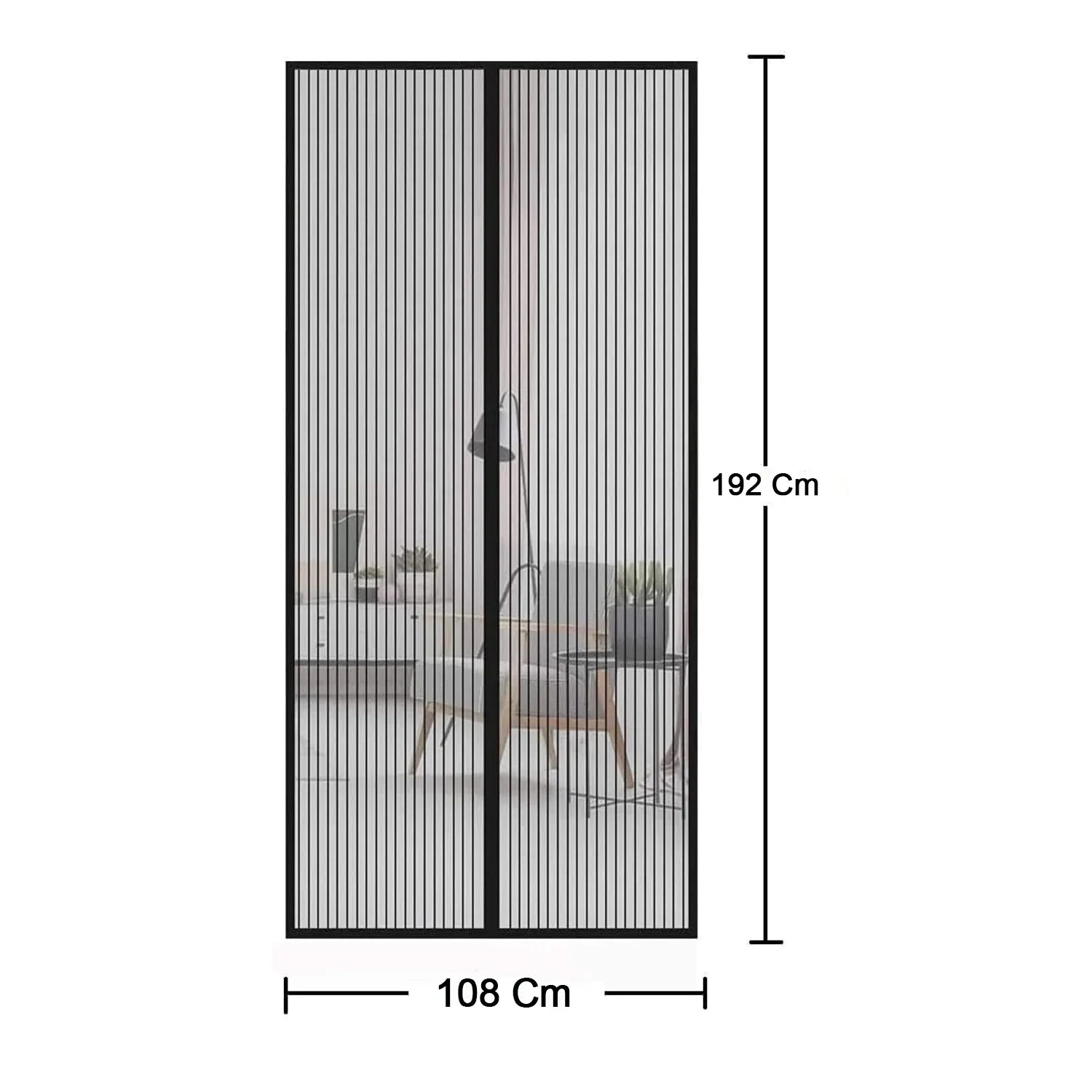 Magic Mesh Hands-free Screen Door Instant Opening (1 Set) - Zidbik