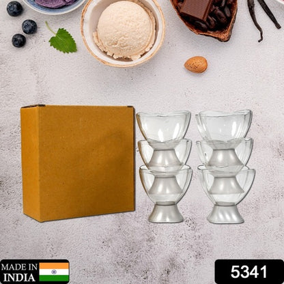 5341 Serving Dessert Bowl Ice Cream Salad Fruit Bowl - 6pcs Serving Dessert Bowl Ice Cream Salad Fruit Bowl - 6pcs ( Brown Box) - Zidbik