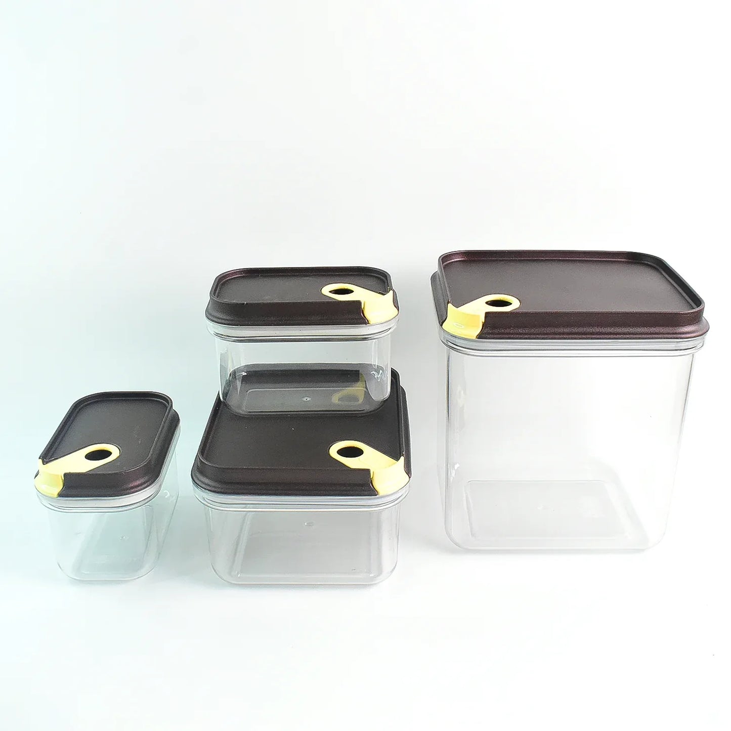Ritu Push N Lock Airtight Food Storage Container Set (4 Pc) - Zidbik