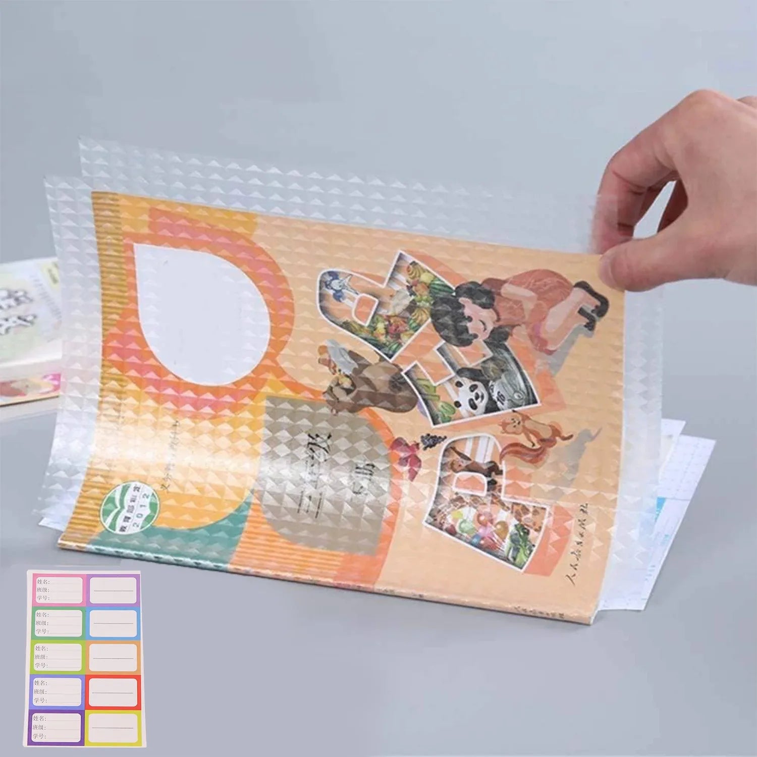 Premium Transparent Adhesive Book Cover Sheets (Mix Size 30 Pc) - Zidbik