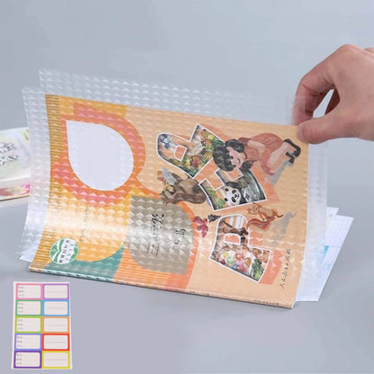 Premium Transparent Adhesive Book Cover Sheets (Mix Size 30 Pc) - Zidbik